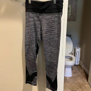 Lululemon Leggings - Black, Grey & White Stripes